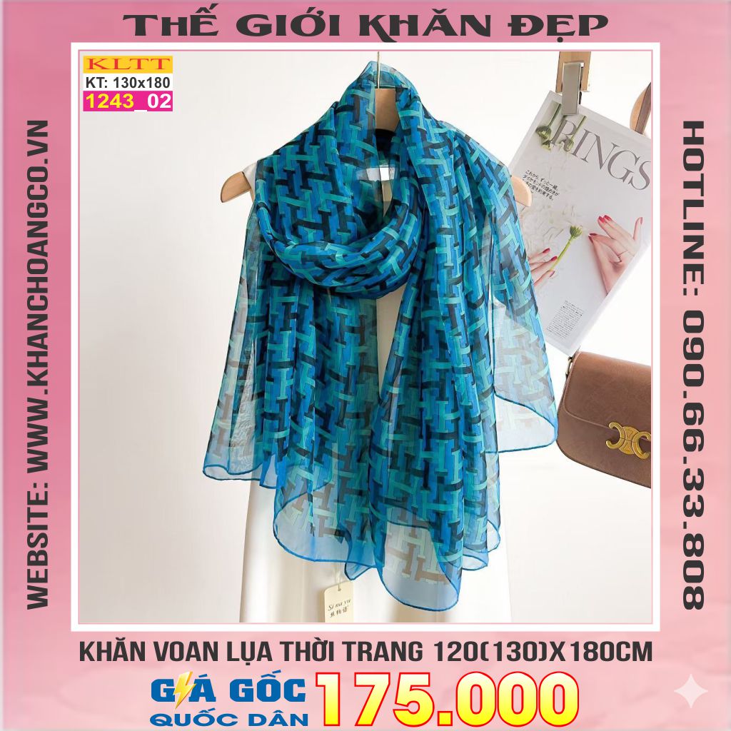 Khăn Lụa Tơ Tằm Thế Giới Khăn Đẹp cao cấp KLTT 243_02