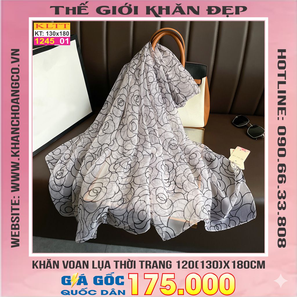Khăn Lụa Tơ Tằm Thế Giới Khăn Đẹp cao cấp KLTT 245_01