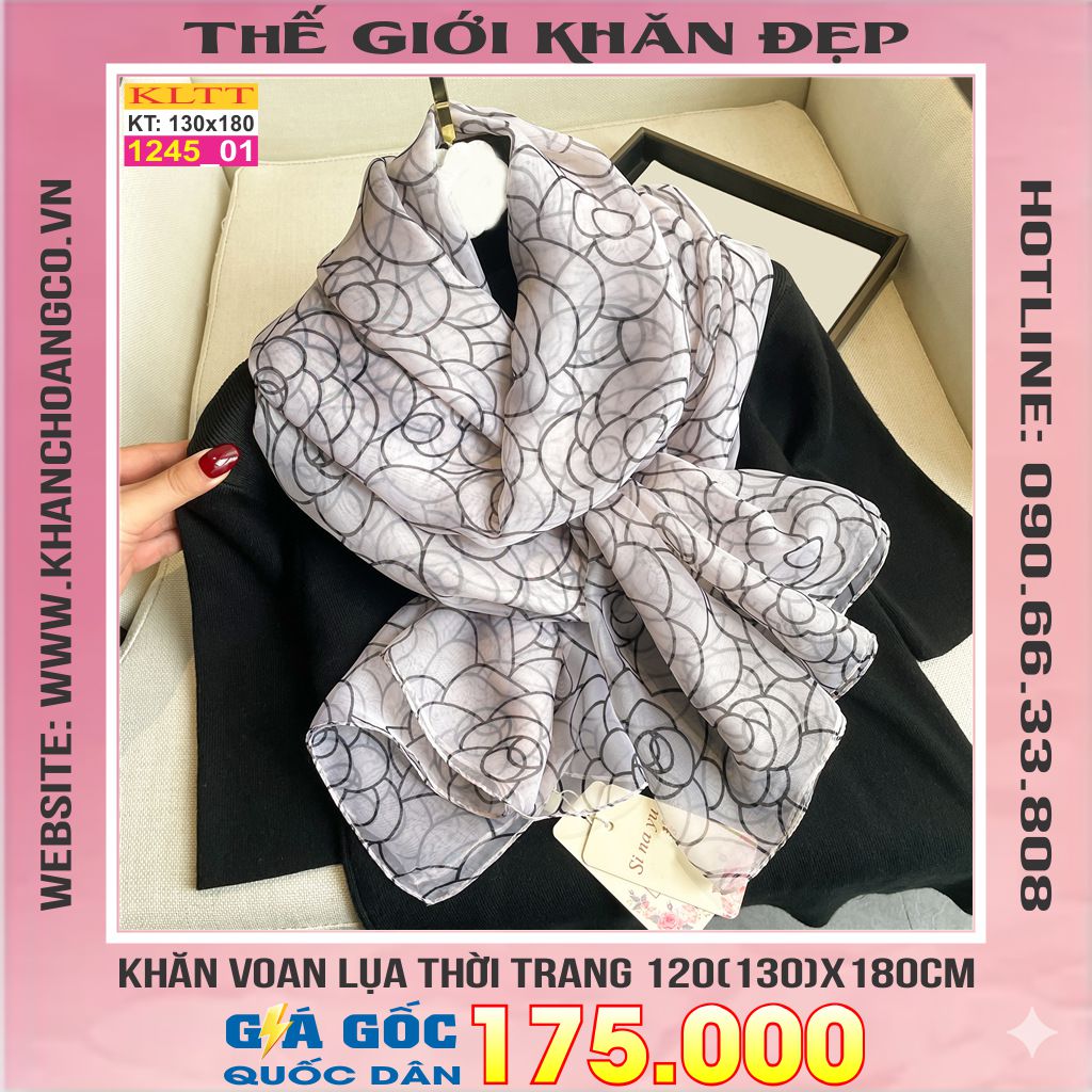 Khăn Lụa Tơ Tằm Thế Giới Khăn Đẹp cao cấp KLTT 245_01
