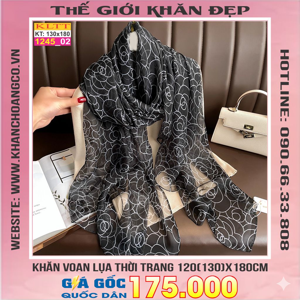 Khăn Lụa Tơ Tằm Thế Giới Khăn Đẹp cao cấp KLTT 245_02