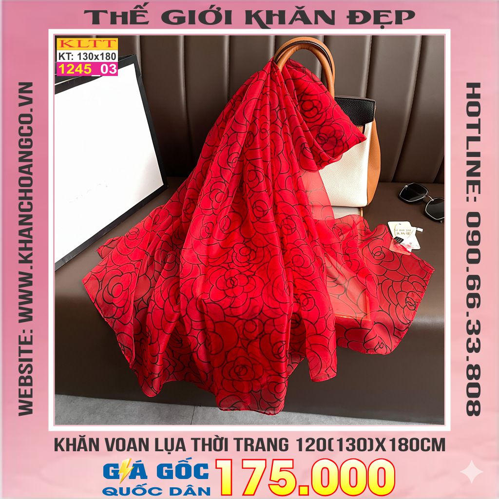 Khăn Lụa Tơ Tằm Thế Giới Khăn Đẹp cao cấp KLTT 245_03