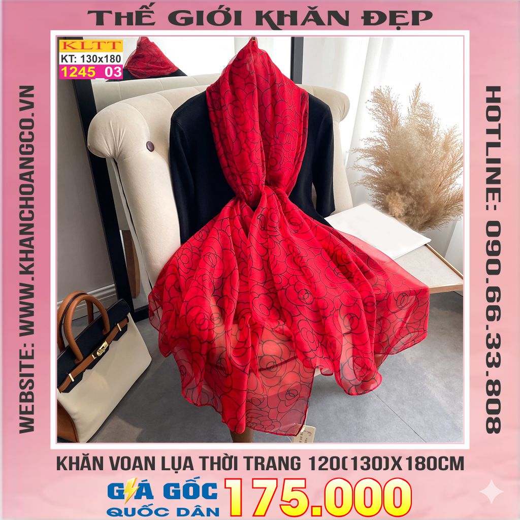 Khăn Lụa Tơ Tằm Thế Giới Khăn Đẹp cao cấp KLTT 245_03