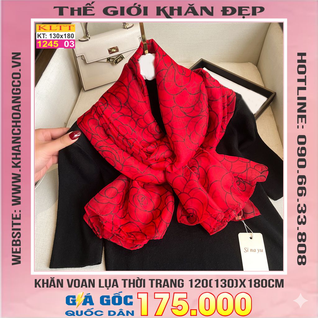 Khăn Lụa Tơ Tằm Thế Giới Khăn Đẹp cao cấp KLTT 245_03