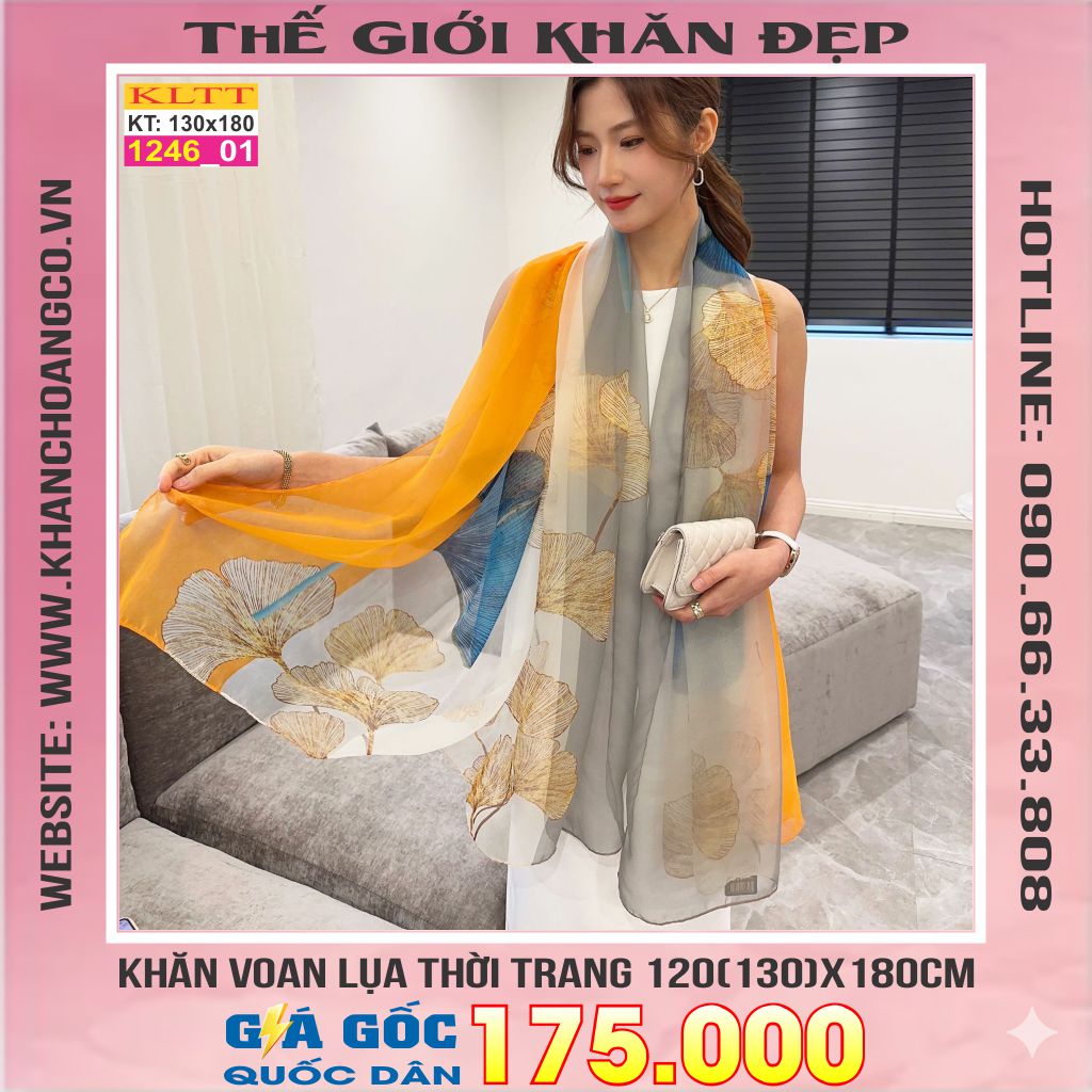 Khăn Lụa Tơ Tằm Thế Giới Khăn Đẹp cao cấp KLTT 246_01