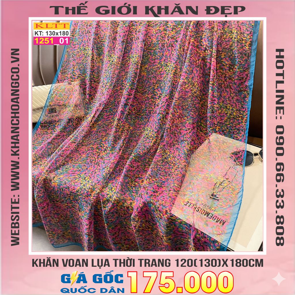 Khăn Lụa Tơ Tằm Thế Giới Khăn Đẹp cao cấp KLTT 251_01