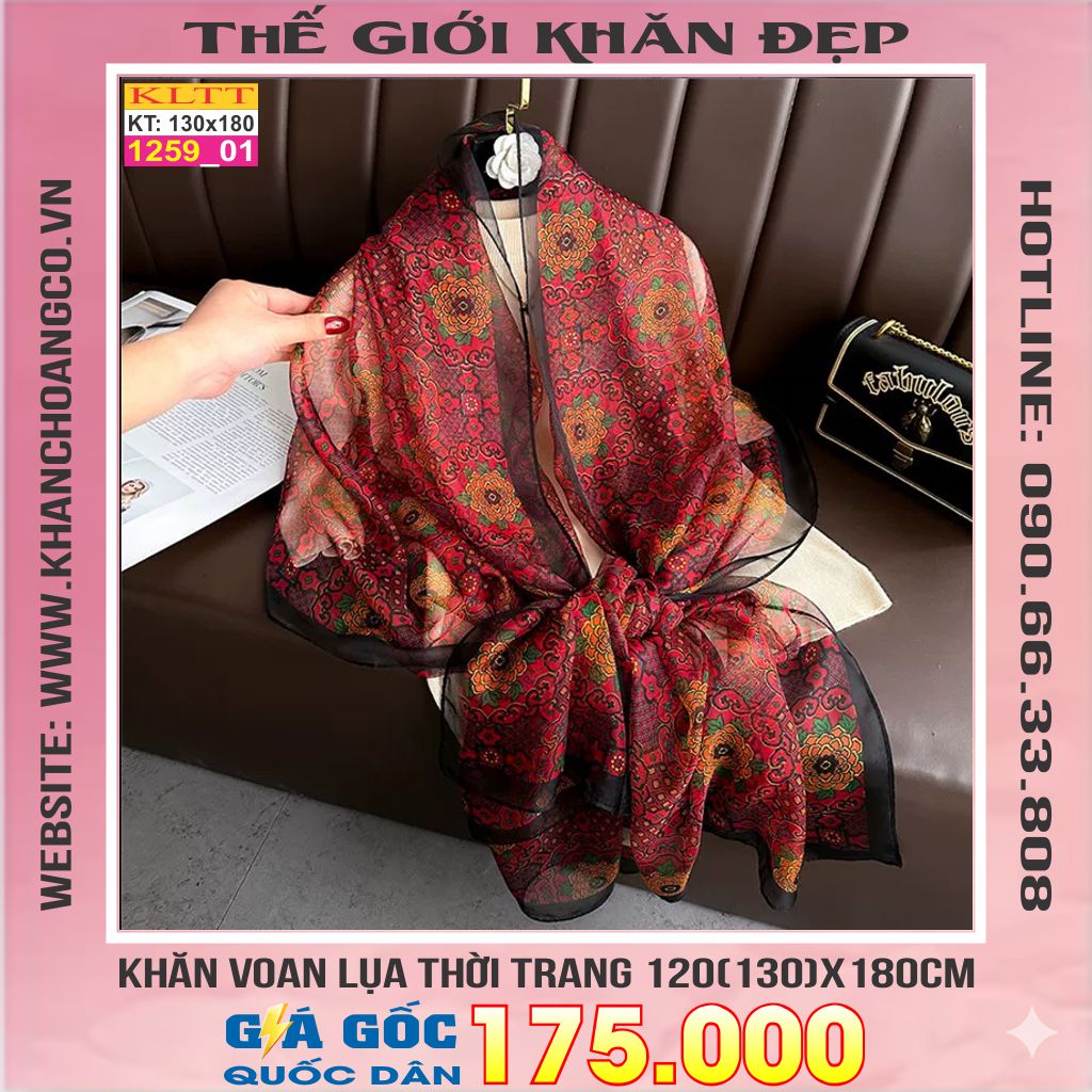 Khăn Lụa Tơ Tằm Thế Giới Khăn Đẹp cao cấp KLTT 259_01