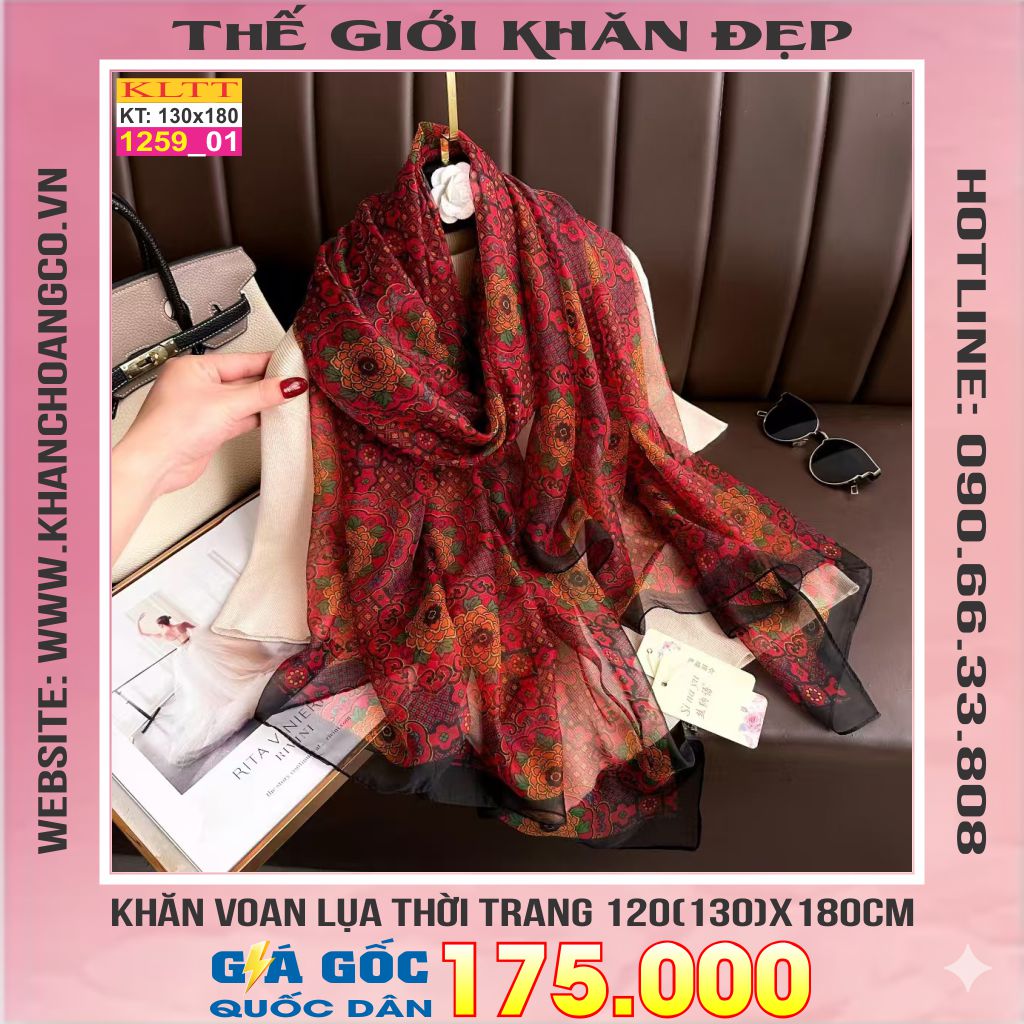 Khăn Lụa Tơ Tằm Thế Giới Khăn Đẹp cao cấp KLTT 259_01