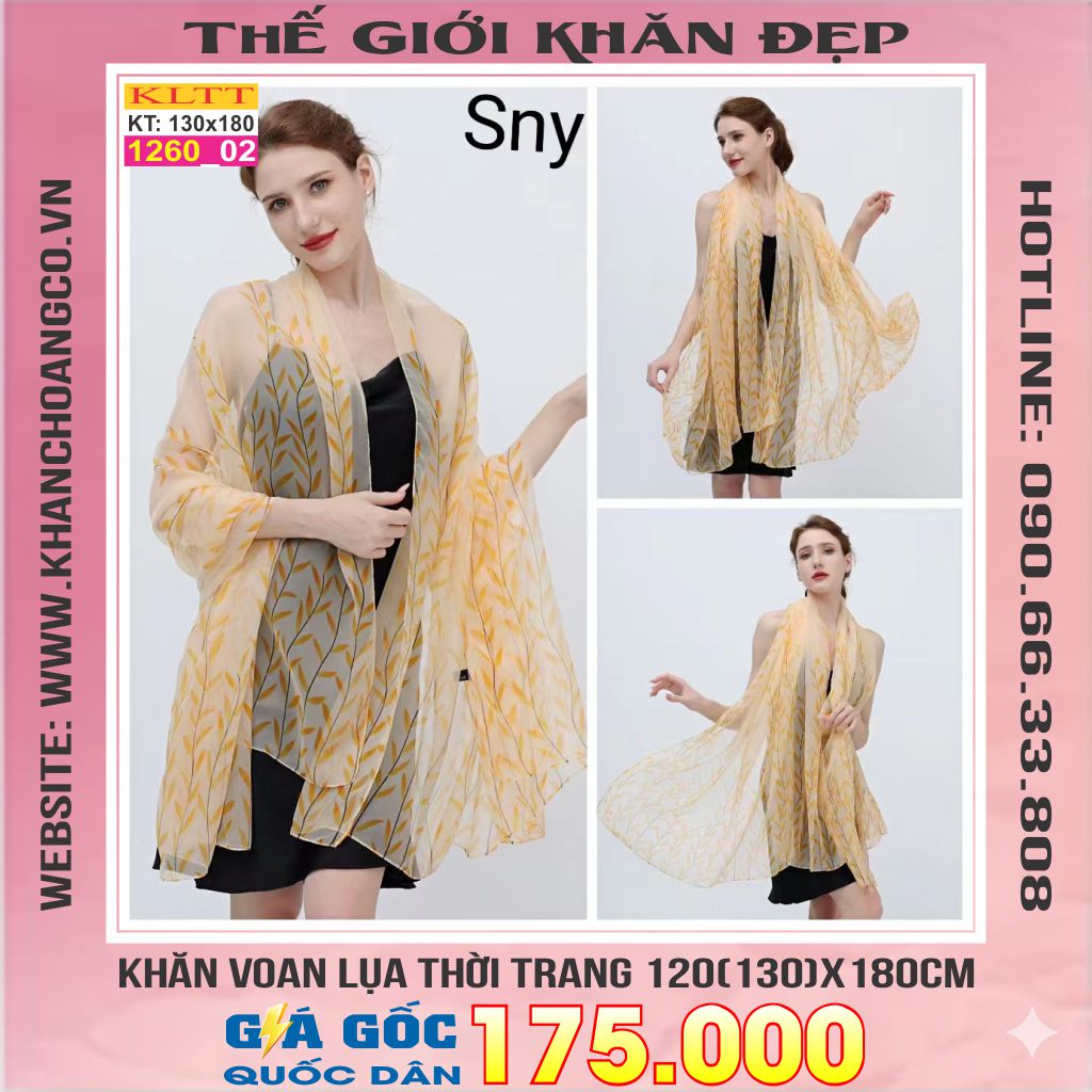 Khăn Lụa Tơ Tằm Thế Giới Khăn Đẹp cao cấp KLTT 260_02