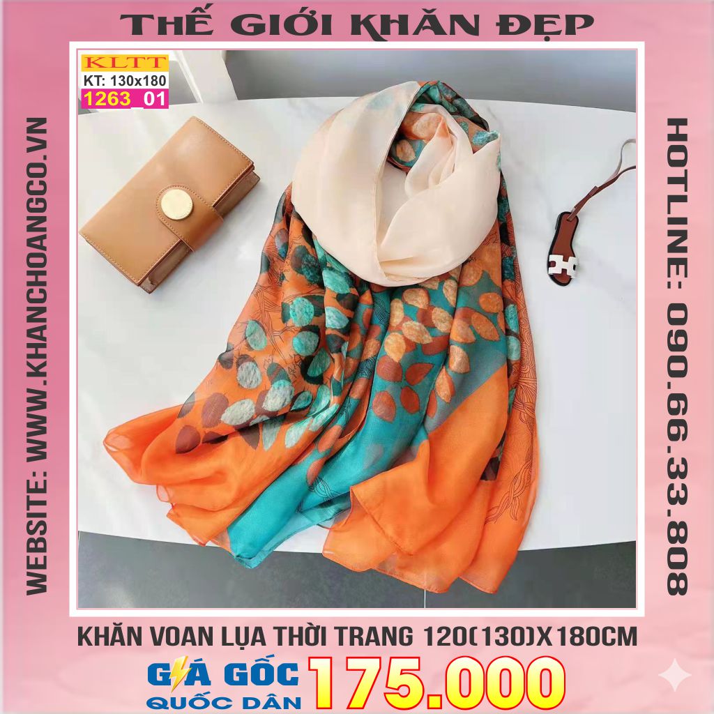 Khăn Lụa Tơ Tằm Thế Giới Khăn Đẹp cao cấp KLTT 263_01