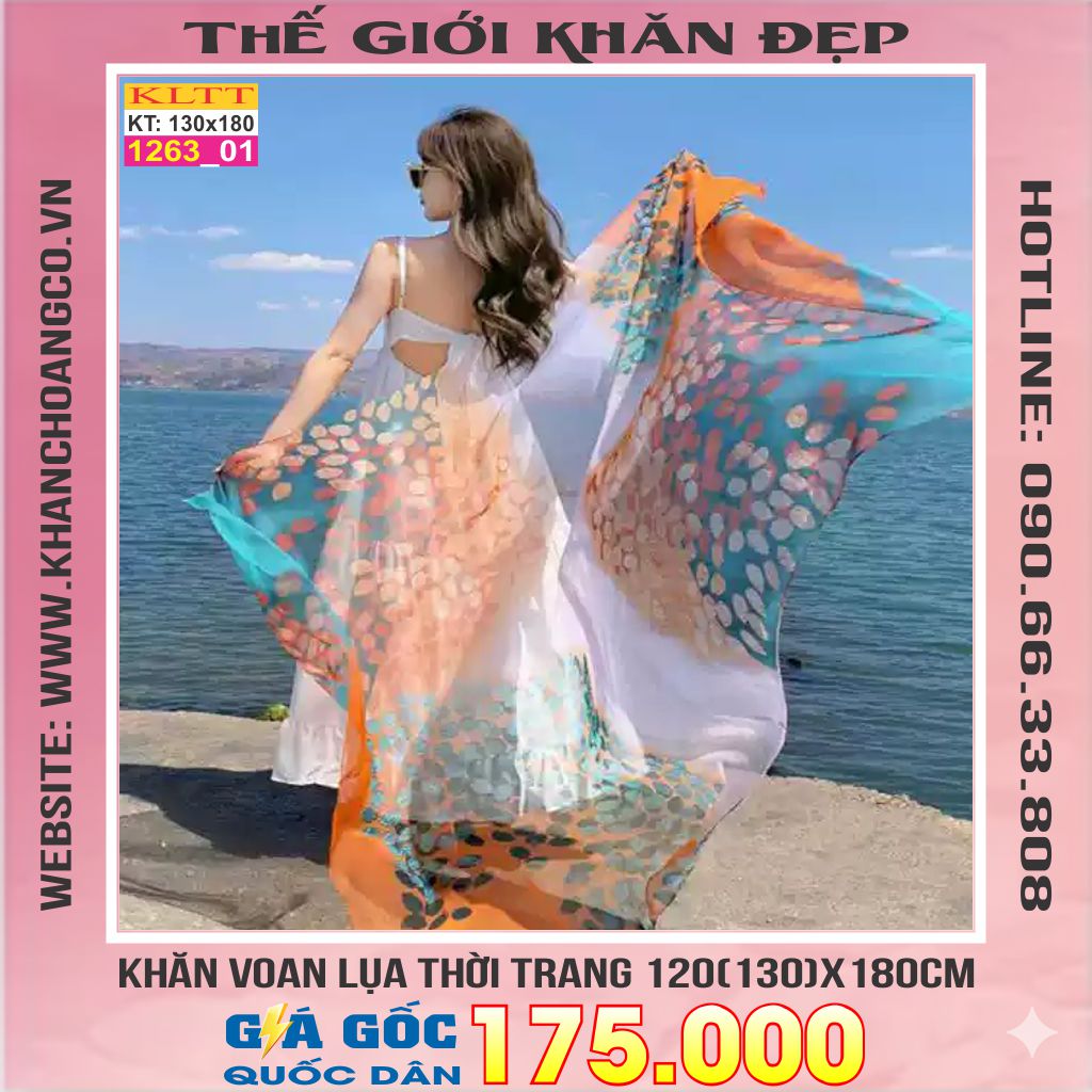 Khăn Lụa Tơ Tằm Thế Giới Khăn Đẹp cao cấp KLTT 263_01