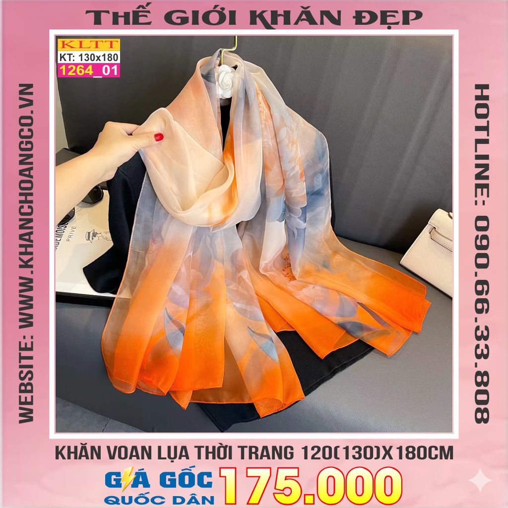 Khăn Lụa Tơ Tằm Thế Giới Khăn Đẹp cao cấp KLTT 264_01