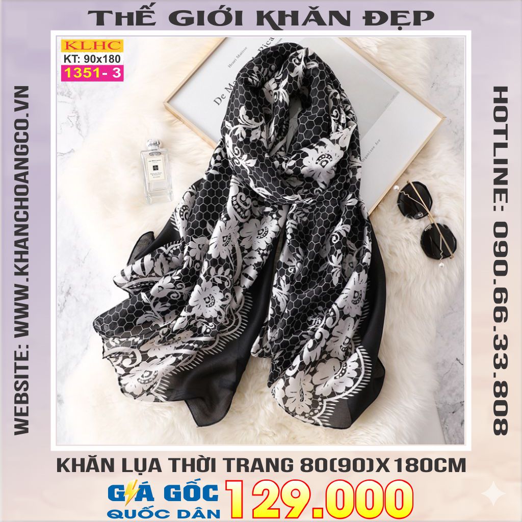 Khăn Choàng Cổ Lụa Thời Trang Thế Giới Khăn Đẹp KLHC 1126_3