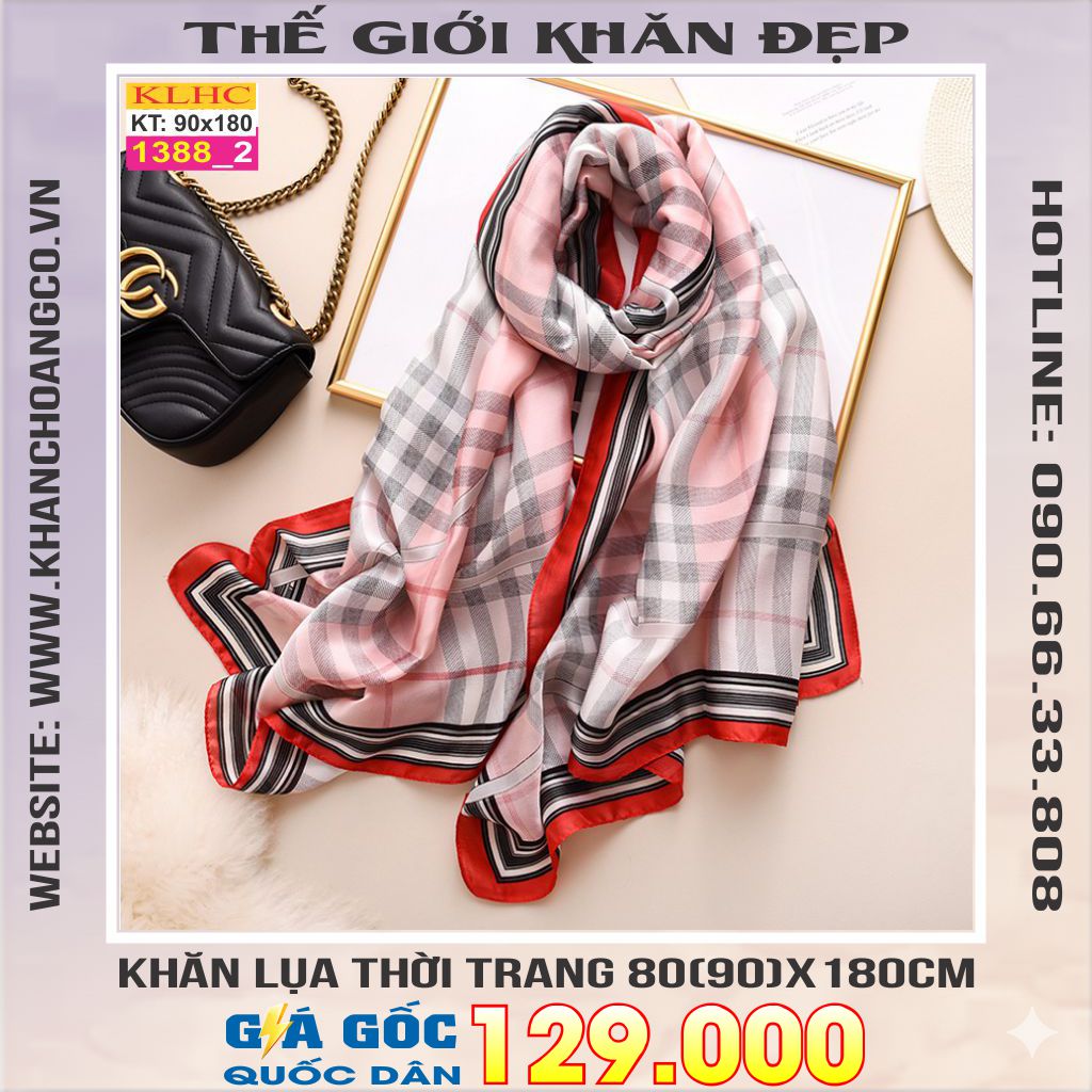 Khăn Choàng Cổ Lụa Thời Trang Thế Giới Khăn Đẹp KLHC 1086_2