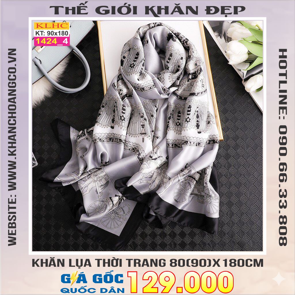 Khăn Choàng Cổ Lụa Thời Trang Thế Giới Khăn Đẹp KLHC 1076_4