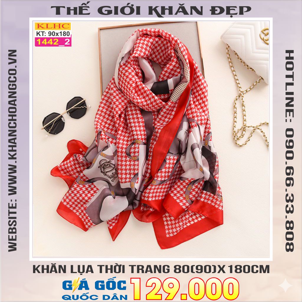Khăn Choàng Cổ Lụa Thời Trang Thế Giới Khăn Đẹp KLHC 1134_2