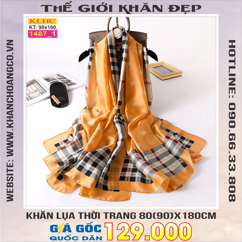Khăn Choàng Cổ Lụa Thời Trang Thế Giới Khăn Đẹp KLHC 1135_1