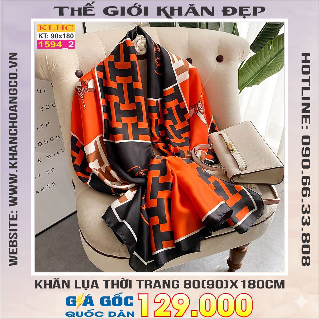 Khăn Choàng Cổ Lụa Thời Trang Thế Giới Khăn Đẹp KLHC 1131_2