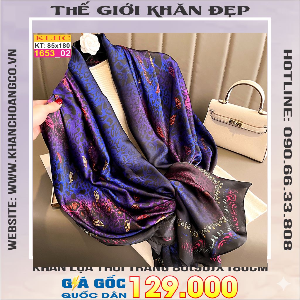 Khăn Choàng Cổ Lụa Thời Trang Thế Giới Khăn Đẹp KLHC 1072_2