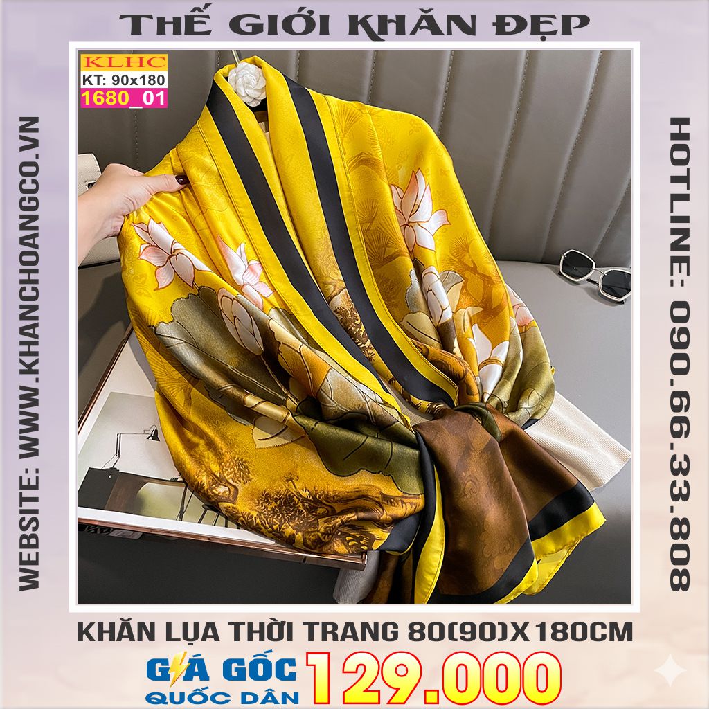 Khăn Choàng Cổ Lụa Thời Trang Thế Giới Khăn Đẹp KLHC 1129_1