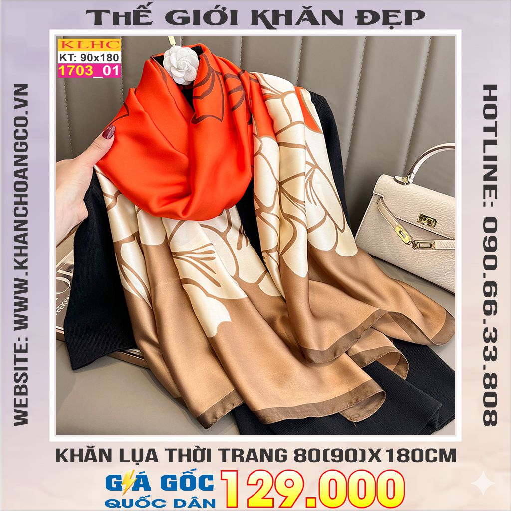 Khăn Choàng Cổ Lụa Thời Trang Thế Giới Khăn Đẹp KLHC 1127_1