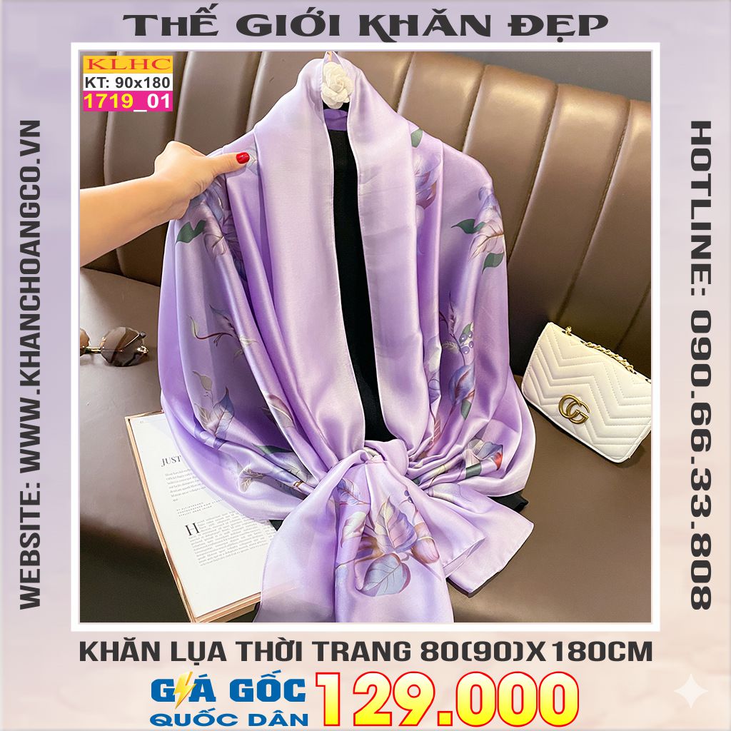 Khăn Choàng Cổ Lụa Thời Trang Thế Giới Khăn Đẹp KLHC 1085_1