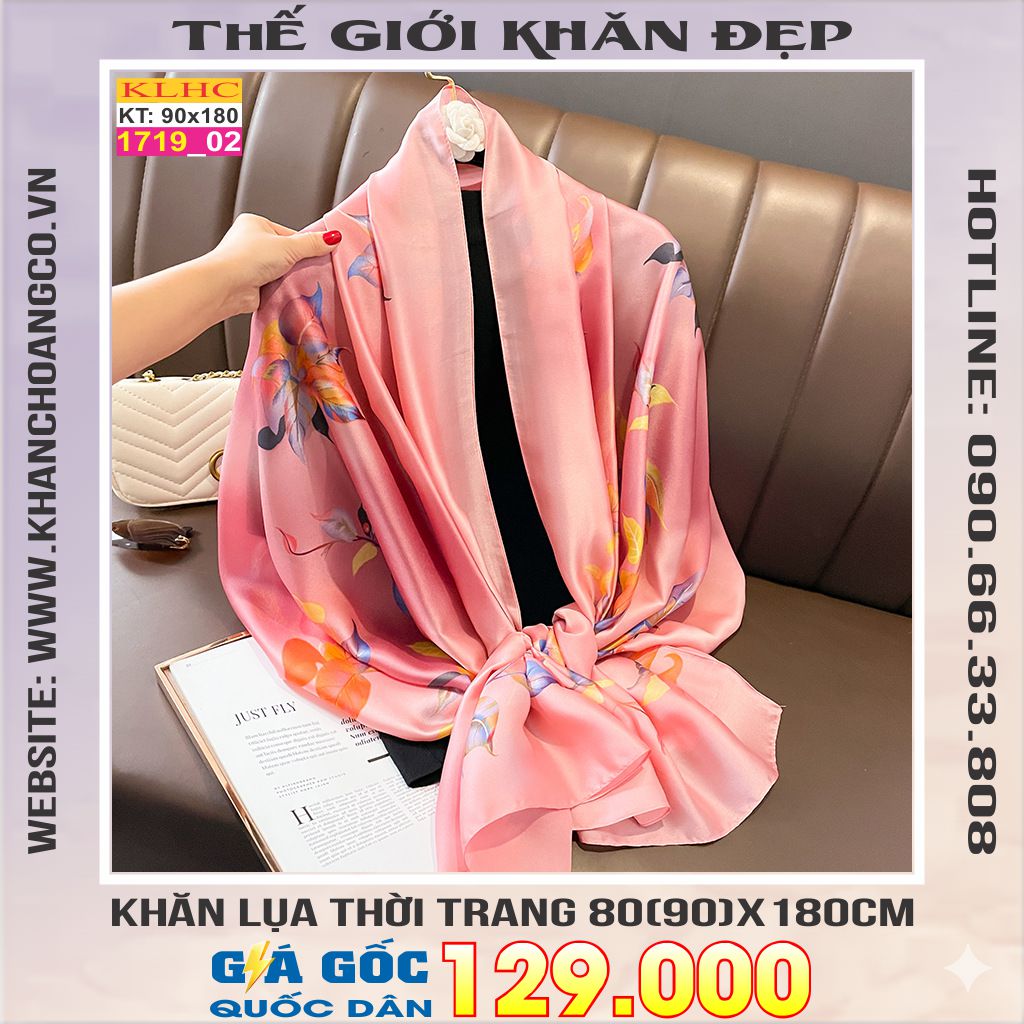 Khăn Choàng Cổ Lụa Thời Trang Thế Giới Khăn Đẹp KLHC 1085_2