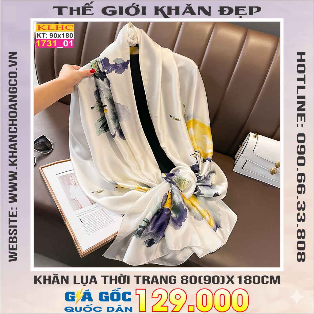 Khăn Choàng Cổ Lụa Thời Trang Thế Giới Khăn Đẹp KLHC 1100_1