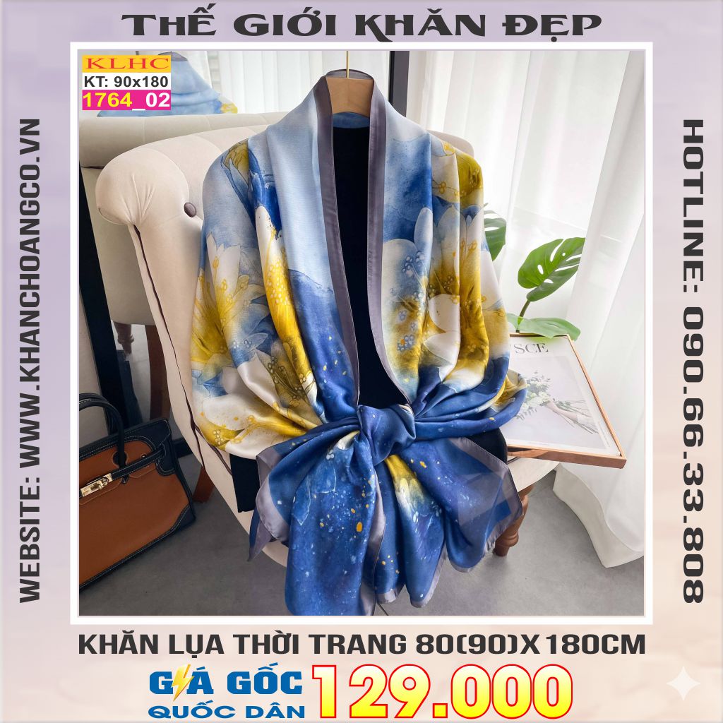 Khăn Choàng Cổ Lụa Thời Trang Thế Giới Khăn Đẹp KLHC 1049_2