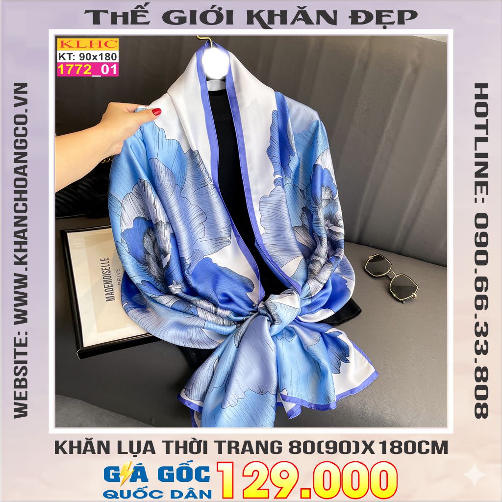 Khăn Choàng Cổ Lụa Thời Trang Thế Giới Khăn Đẹp KLHC 1078_1