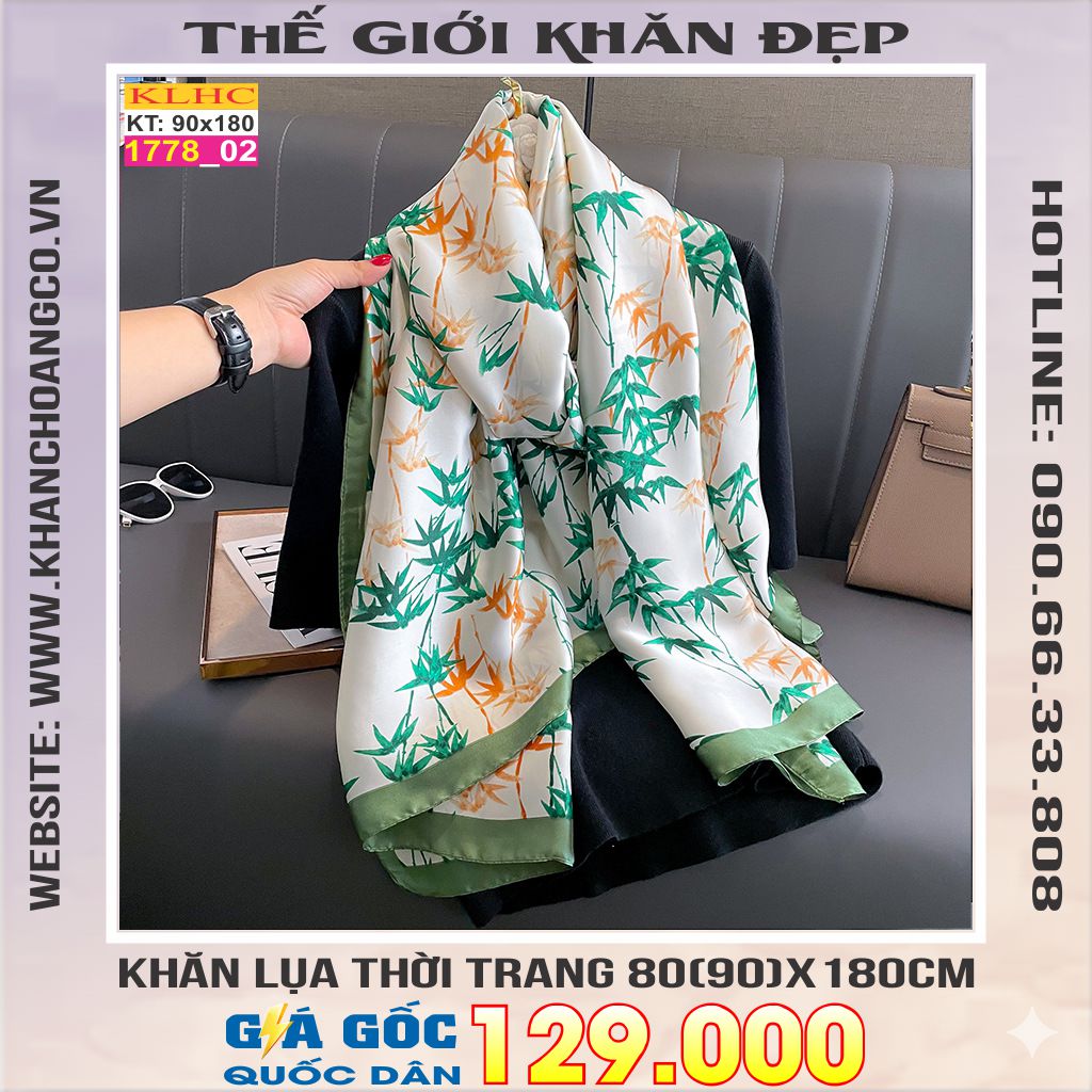Khăn Choàng Cổ Lụa Thời Trang Thế Giới Khăn Đẹp KLHC 1087_2