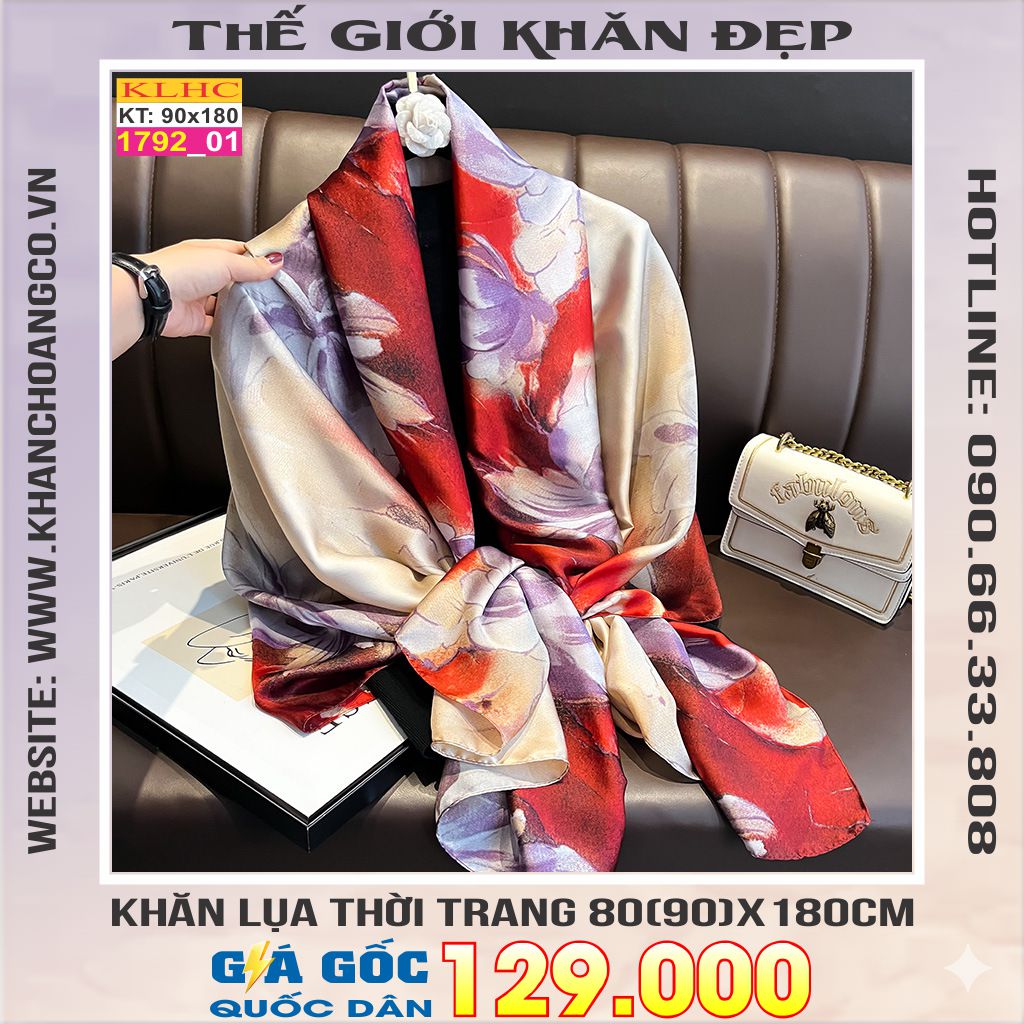 Khăn Choàng Cổ Lụa Thời Trang Thế Giới Khăn Đẹp KLHC 1064_1