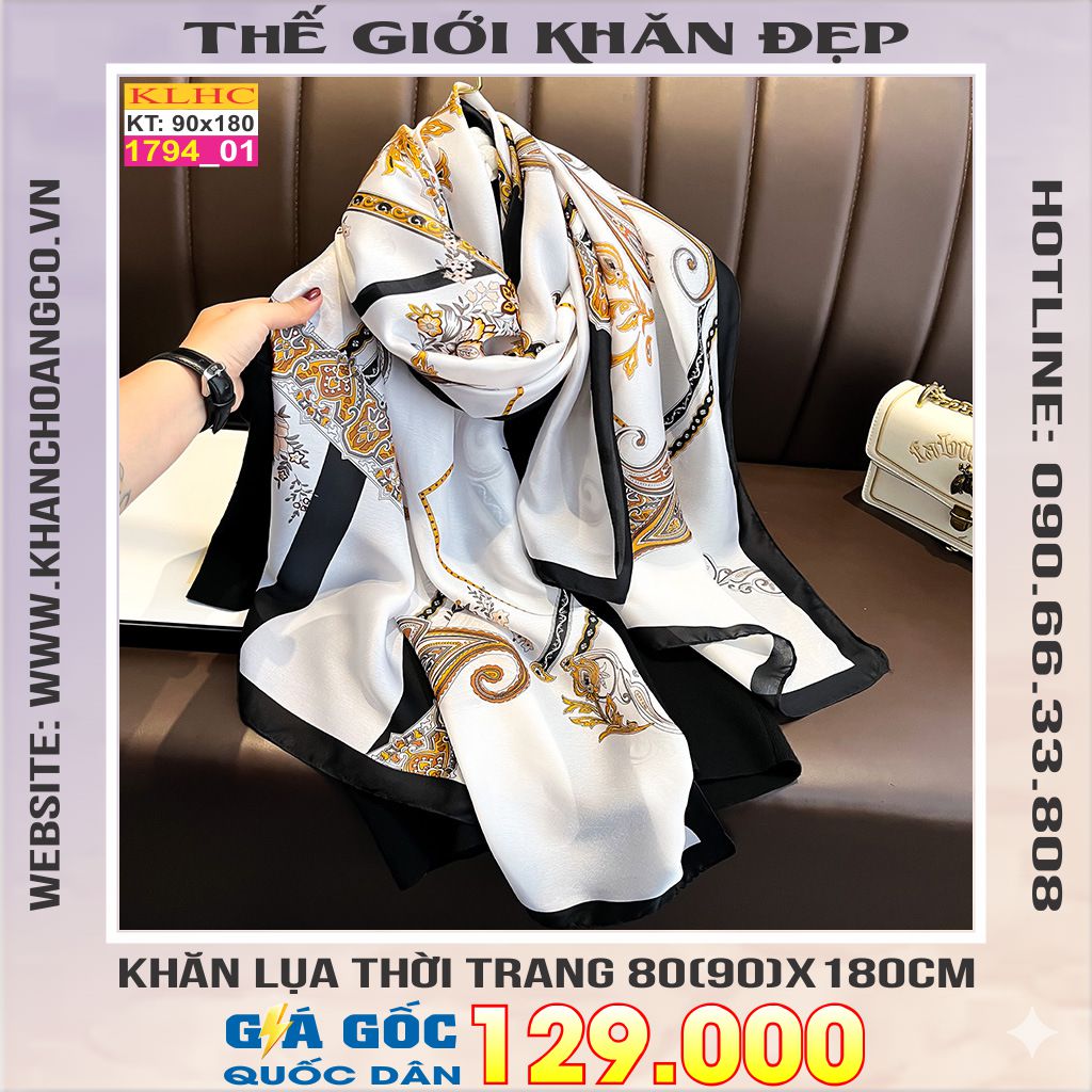 Khăn Choàng Cổ Lụa Thời Trang Thế Giới Khăn Đẹp KLHC 1107_1