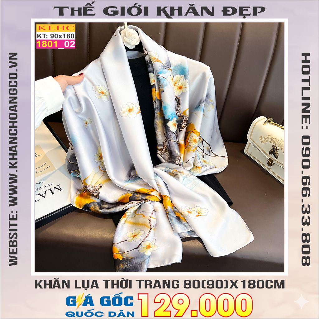 Khăn Choàng Cổ Lụa Thời Trang Thế Giới Khăn Đẹp KLHC 1113_2