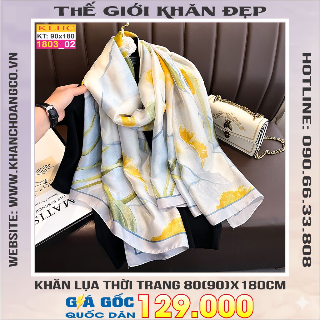 Khăn Choàng Cổ Lụa Thời Trang Thế Giới Khăn Đẹp KLHC 1007_2