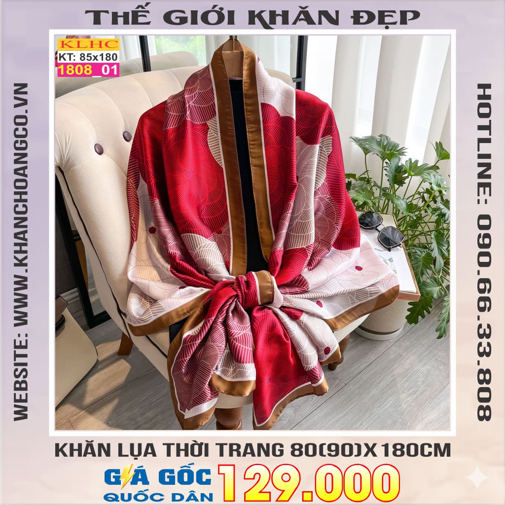 Khăn Choàng Cổ Lụa Thời Trang Thế Giới Khăn Đẹp KLHC 1021_1