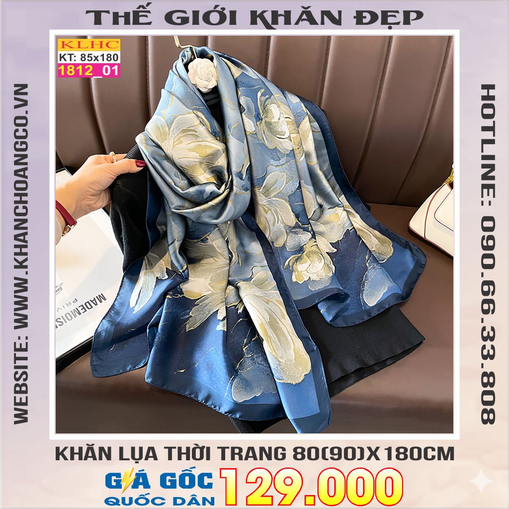 Khăn Choàng Cổ Lụa Thời Trang Thế Giới Khăn Đẹp KLHC 1073_1