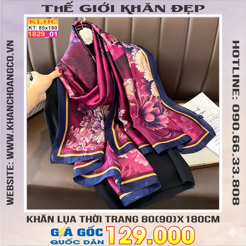 Khăn Choàng Cổ Lụa Thời Trang Thế Giới Khăn Đẹp KLHC 1115_1