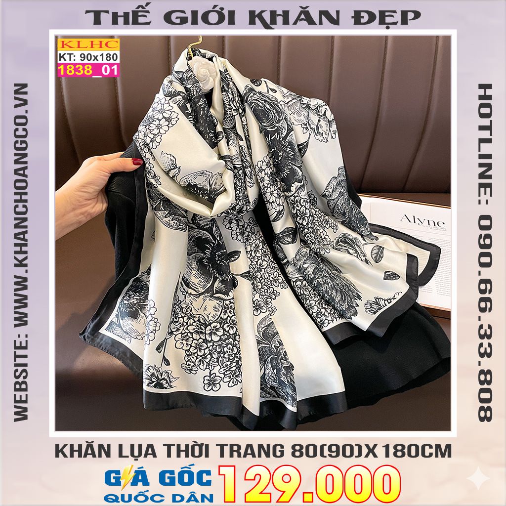 Khăn Choàng Cổ Lụa Thời Trang Thế Giới Khăn Đẹp KLHC 1071_1