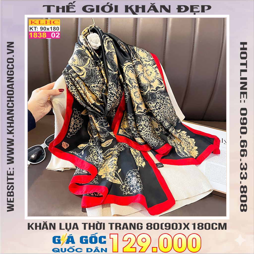 Khăn Choàng Cổ Lụa Thời Trang Thế Giới Khăn Đẹp KLHC 1071_2