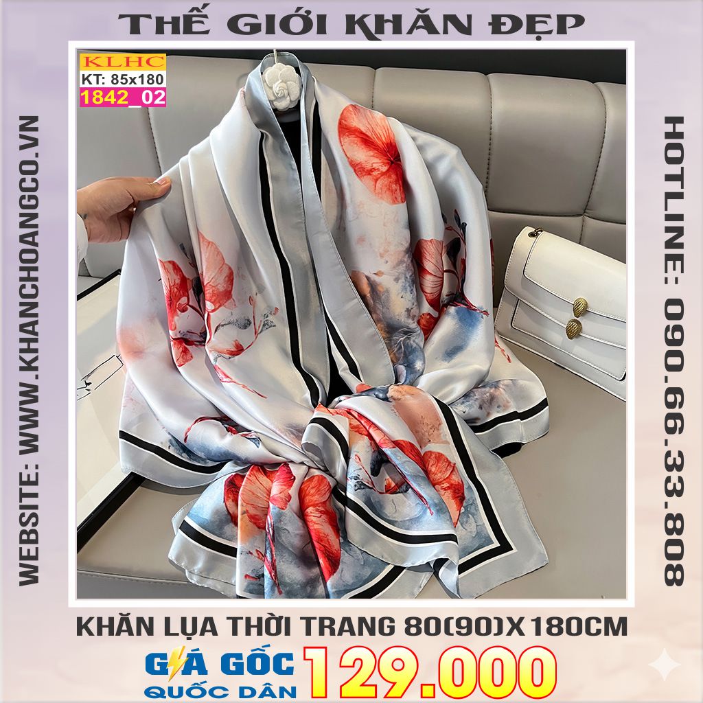 Khăn Choàng Cổ Lụa Thời Trang Thế Giới Khăn Đẹp KLHC 1006_2
