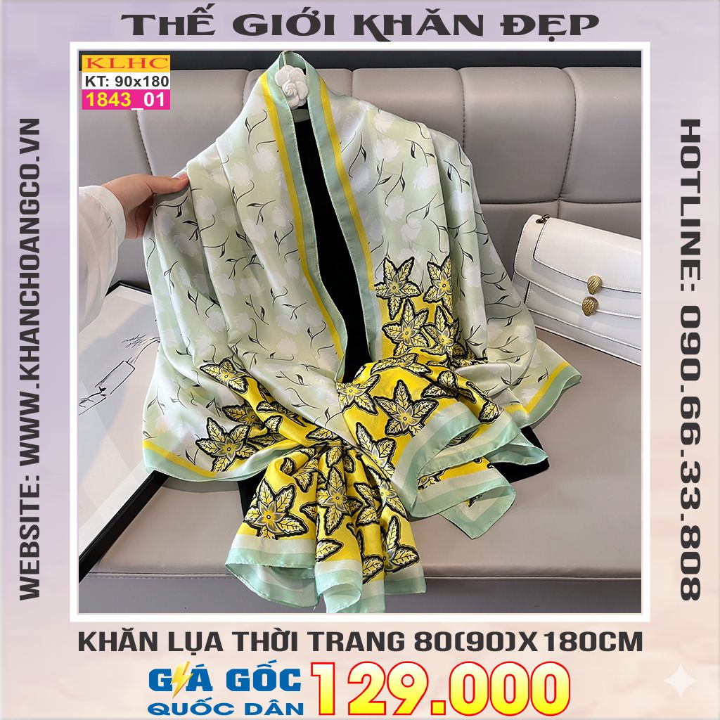 Khăn Choàng Cổ Lụa Thời Trang Thế Giới Khăn Đẹp KLHC 1016_1