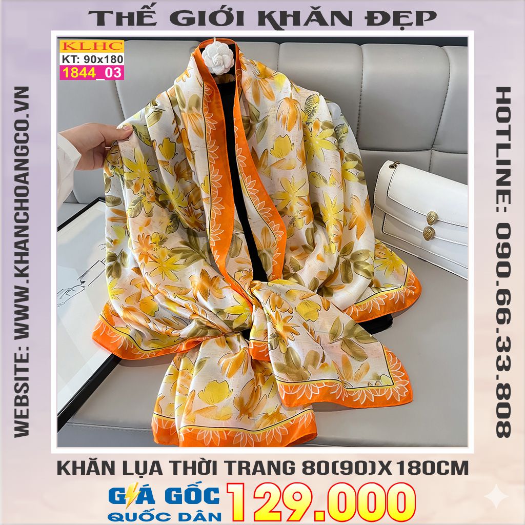 Khăn Choàng Cổ Lụa Thời Trang Thế Giới Khăn Đẹp KLHC 1011_3