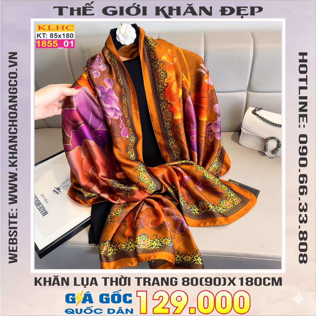 Khăn Choàng Cổ Lụa Thời Trang Thế Giới Khăn Đẹp KLHC 1109_1