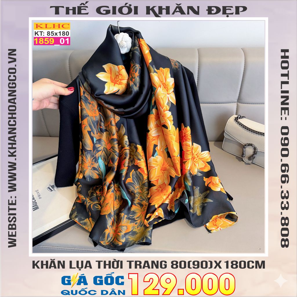 Khăn Choàng Cổ Lụa Thời Trang Thế Giới Khăn Đẹp KLHC 1106_1