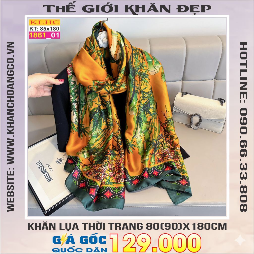 Khăn Choàng Cổ Lụa Thời Trang Thế Giới Khăn Đẹp KLHC 1092_1