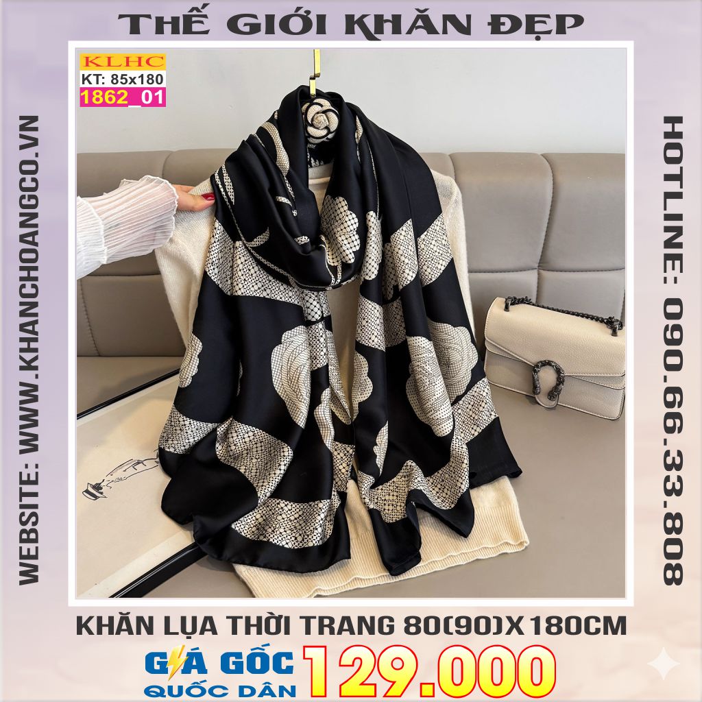Khăn Choàng Cổ Lụa Thời Trang Thế Giới Khăn Đẹp KLHC 1088_1