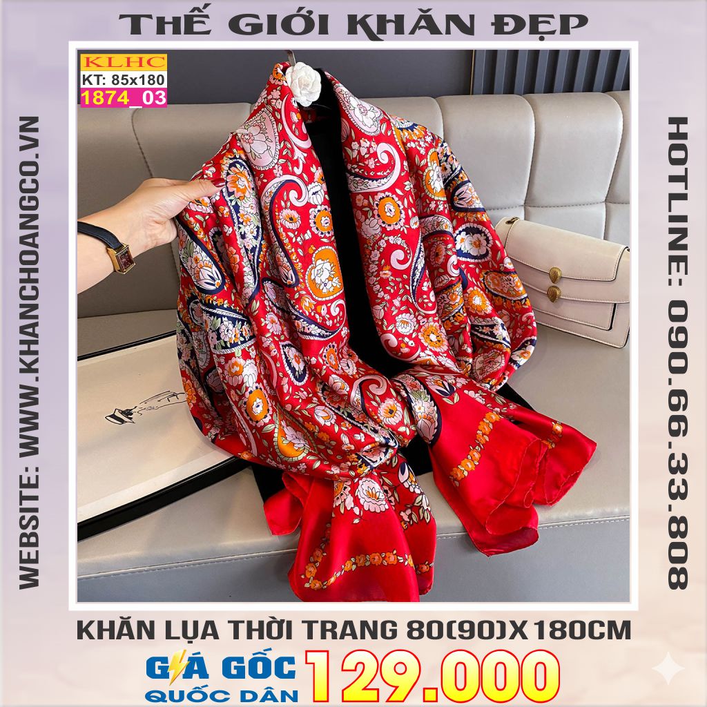 Khăn Choàng Cổ Lụa Thời Trang Thế Giới Khăn Đẹp KLHC 1058_3