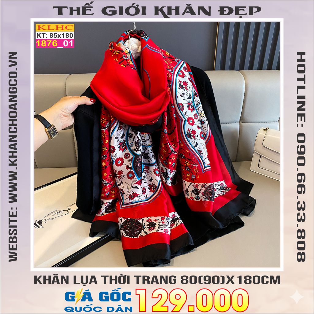 Khăn Choàng Cổ Lụa Thời Trang Thế Giới Khăn Đẹp KLHC 1017_1