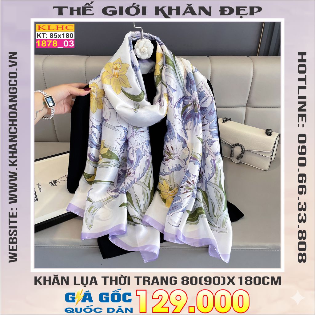 Khăn Choàng Cổ Lụa Thời Trang Thế Giới Khăn Đẹp KLHC 1048_3