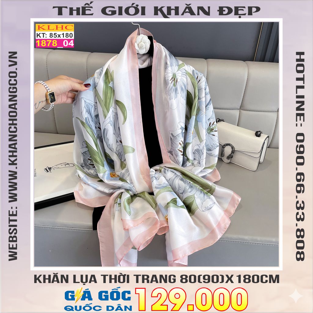 Khăn Choàng Cổ Lụa Thời Trang Thế Giới Khăn Đẹp KLHC 1048_4